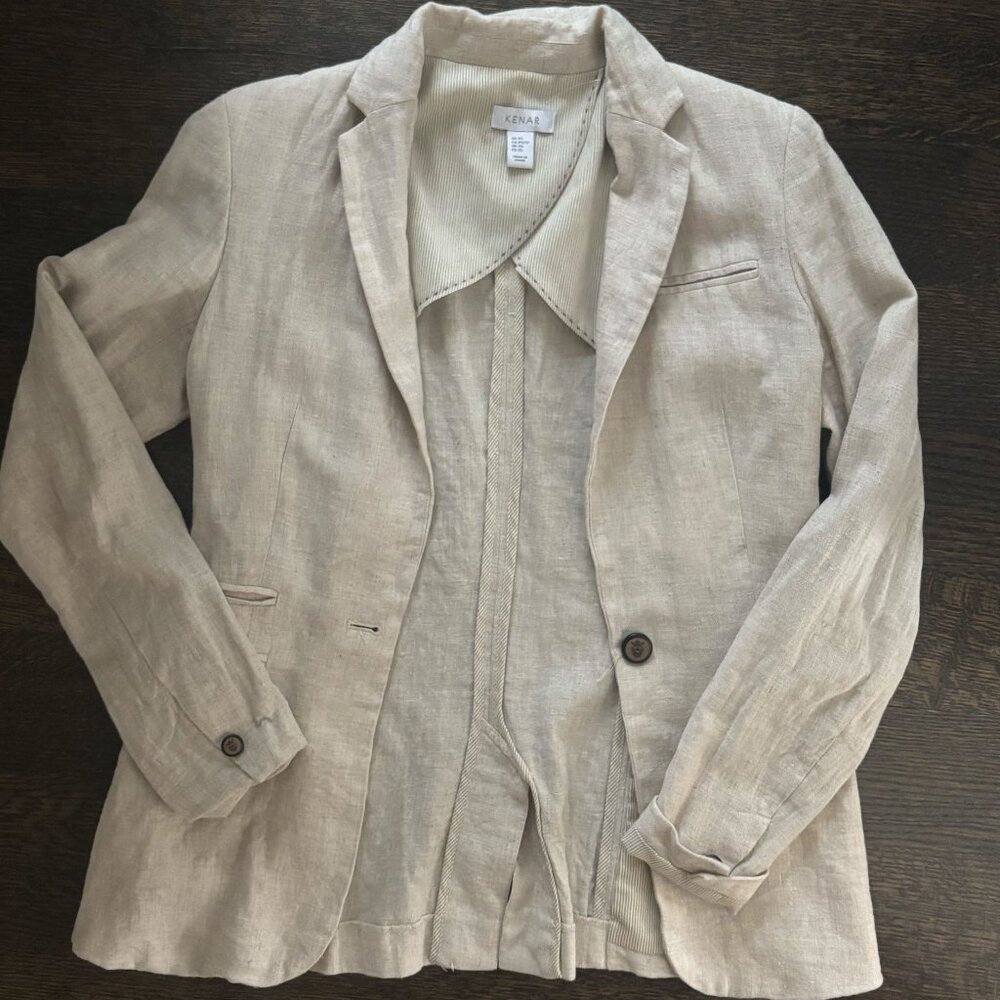 Kenar Linen Blazer